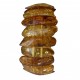 Natural amber bracelet bi-colored cognac and royal