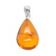 Pendentif en Ambre forme goutte d'eau