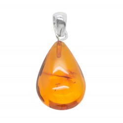 Pendentif en Ambre forme goutte d'eau