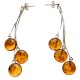 Earring with royal amber pearl