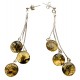 Earring with royal amber pearl