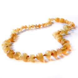 Wild yellow baby amber necklace