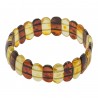 Bracelet d'ambre adulte miel et cognac