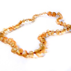 Collier en Ambre bébé jaune pâle