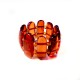 Bague en Ambre Cognac