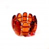 Bague en Ambre Cognac