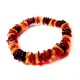Bracelet en Ambre multicolore blanc, cognac et miel