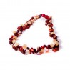 Collier en Ambre bébé multicolore 3 lignes
