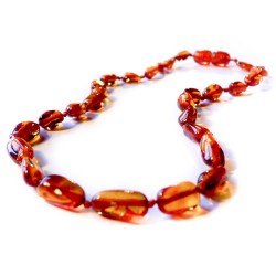 Collier en Ambre bébé cognac