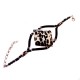 Bracelet d'ambre mozaïque forme losange