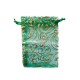Sachet organza vert décoration plante