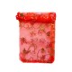 Sachet organza rouge décoration noël