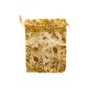 Sachet organza or décoration rose