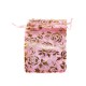 Sachet organza rose décoration rose