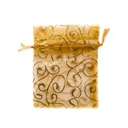 Sachet organza or décoration plante