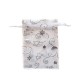 Sachet organza blanc décoration noël