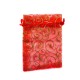 Sachet organza rouge décoration plante