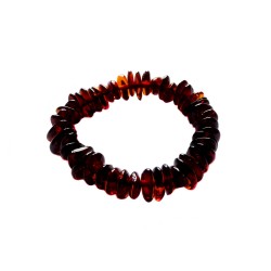 Bracelet ambre bébé cognac