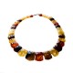 Collier d'ambre multicolore adulte