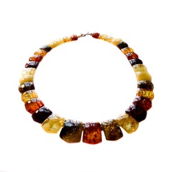 Collier d'ambre multicolore adulte