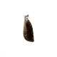 Pendentif d'ambre vert naturel et argent