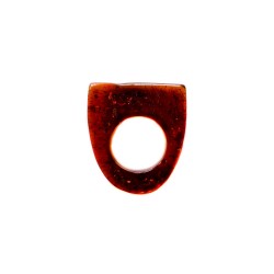 Bague tout ambre cognac