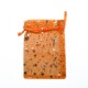 Sachet organza orange décoration ciel étoilé