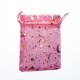 Sachet organza rose décoration ciel étoilé