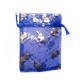 Sachet organza bleu décoration "I Love You"
