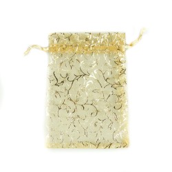 Sachet organza or décoration plante