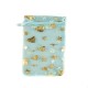 Sachet organza bleu azur décoration étoile et sapin