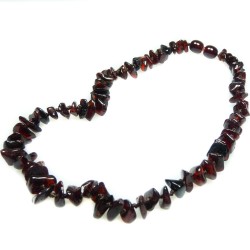 Collier ambre bébé couleur cerise