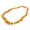 Collier d'ambre pour bébé cognac