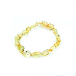 Bracelet en ambre bébé citron