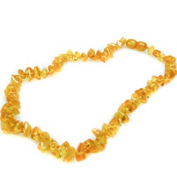 Collier ambre bébé couleur citron