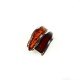 Pendentif en Ambre bicolore et Argent 925/1000