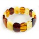 Bracelet d'ambre adulte multicolore
