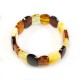 Bracelet d'ambre adulte multicolore