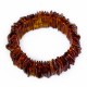 Bracelet d'ambre cognac forme naturel