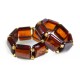 Bague tout ambre couleur miel