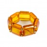 Bague tout ambre couleur miel