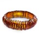 Bracelet ambre cognac demi-lune