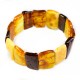 Bracelet en ambre adulte multicolore forme naturel