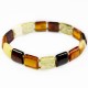 Bracelet en ambre multicolore