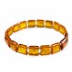 Bracelet en ambre adulte couleur miel
