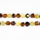 Très long collier d'ambre naturel multicolore