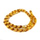 Collier d'ambre miel et citron perle losange