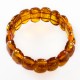 Bracelet en ambre naturel couleur cognac
