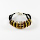 Moderne bracelet en ambre naturel, pierre demi-lune