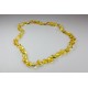 Collier d'ambre adulte couleur miel/citron